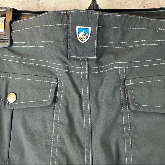 KUHL Women's 10R Dark Grey Performance Cargo Stetch Convertible Hiking Pants - Picture 6 of 10